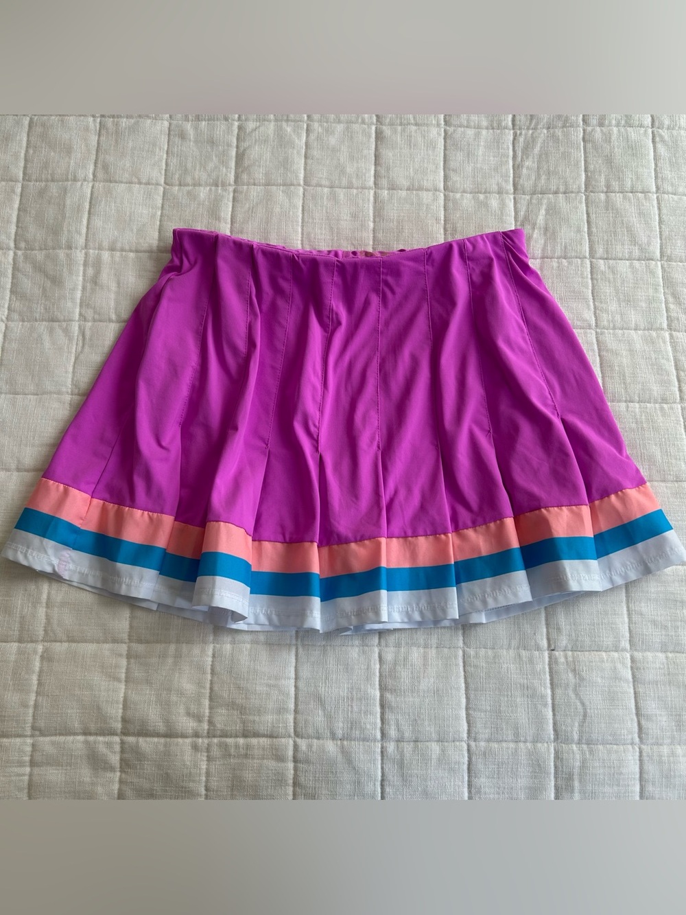 Lilly Pulitzer Luxletic Magenta Stripe Tennis Skort